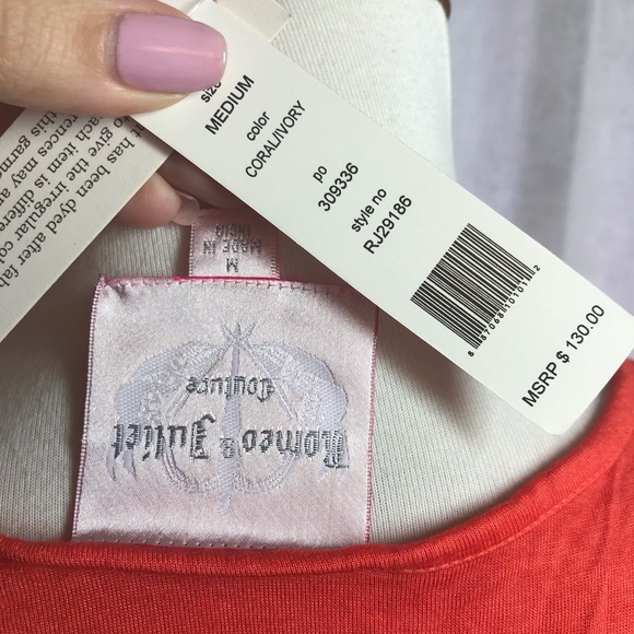 Romeo Juliet Coral Ivory Tie-Dye Tank Dress Medium - Picture 6 of 8